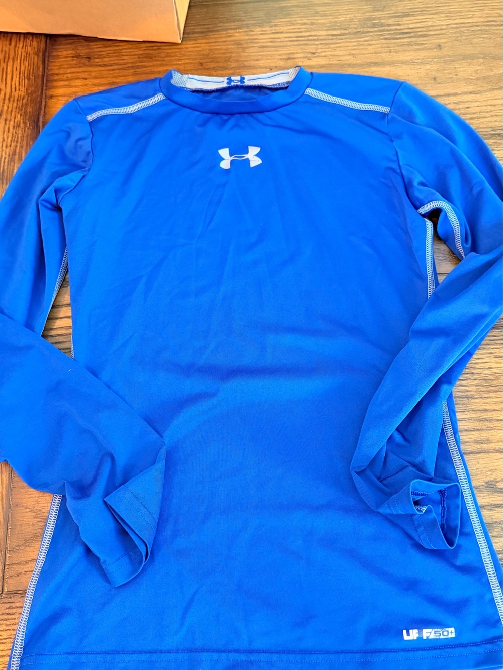 Under Armour Youth Royal Blue Long Sleeve Athletic Shirt